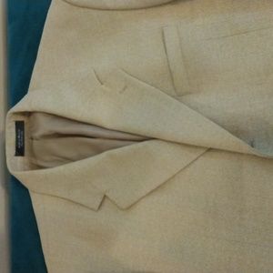 Andrew Fezza/Giovanni Tonella Cream Silk/Wool Sport Jacket 44R